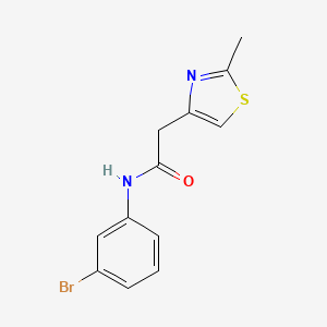 N-(3-bromophenyl)-2-(2-methyl-1,3-thiazol-4-yl)acetamide