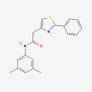 molecular formula C19H18N2OS B11365147 N-(3,5-dimethylphenyl)-2-(2-phenyl-1,3-thiazol-4-yl)acetamide CAS No. 892357-89-0