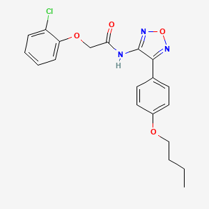 N-[4-(4-butoxyphenyl)-1,2,5-oxadiazol-3-yl]-2-(2-chlorophenoxy)acetamide