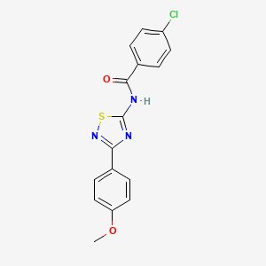 4-chloro-N-[3-(4-methoxyphenyl)-1,2,4-thiadiazol-5-yl]benzamide