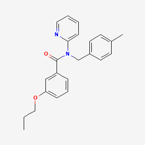 N-(4-methylbenzyl)-3-propoxy-N-(pyridin-2-yl)benzamide