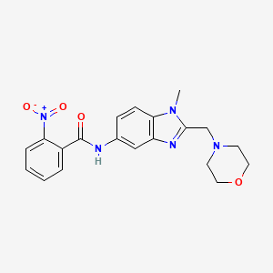 N-[1-methyl-2-(morpholin-4-ylmethyl)-1H-benzimidazol-5-yl]-2-nitrobenzamide