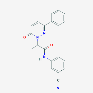 N-(3-cyanophenyl)-2-(6-oxo-3-phenylpyridazin-1(6H)-yl)propanamide