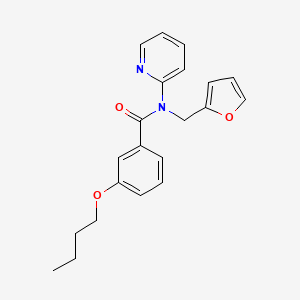 3-butoxy-N-(furan-2-ylmethyl)-N-(pyridin-2-yl)benzamide