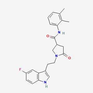 N-(2,3-dimethylphenyl)-1-[2-(5-fluoro-1H-indol-3-yl)ethyl]-5-oxopyrrolidine-3-carboxamide