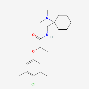 2-(4-chloro-3,5-dimethylphenoxy)-N-{[1-(dimethylamino)cyclohexyl]methyl}propanamide