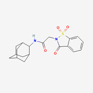 N-2-adamantyl-2-(1,1-dioxido-3-oxo-1,2-benzisothiazol-2(3H)-yl)acetamide