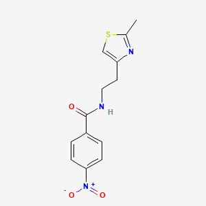 N-[2-(2-methyl-1,3-thiazol-4-yl)ethyl]-4-nitrobenzamide