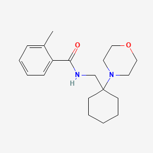 2-methyl-N-{[1-(morpholin-4-yl)cyclohexyl]methyl}benzamide