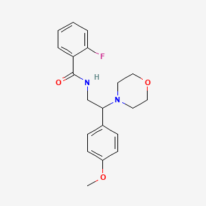 2-fluoro-N-[2-(4-methoxyphenyl)-2-(morpholin-4-yl)ethyl]benzamide