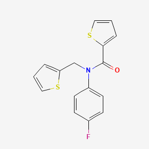 N-(4-fluorophenyl)-N-(thiophen-2-ylmethyl)thiophene-2-carboxamide