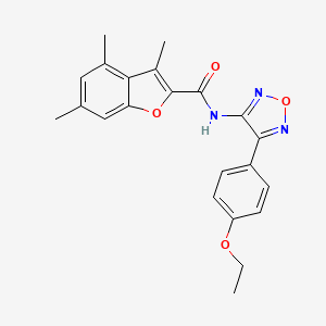 N-[4-(4-ethoxyphenyl)-1,2,5-oxadiazol-3-yl]-3,4,6-trimethyl-1-benzofuran-2-carboxamide