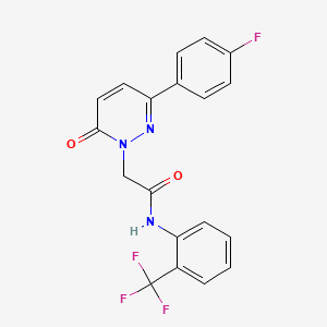 2-(3-(4-fluorophenyl)-6-oxopyridazin-1(6H)-yl)-N-(2-(trifluoromethyl)phenyl)acetamide