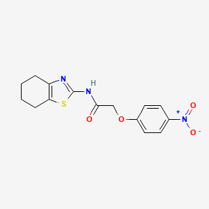 2-(4-nitrophenoxy)-N-(4,5,6,7-tetrahydro-1,3-benzothiazol-2-yl)acetamide