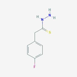 molecular formula C8H9FN2S B113656 Benzeneethanethioic acid, 4-fluoro-, hydrazide CAS No. 1332855-99-8