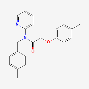 molecular formula C22H22N2O2 B11365647 N-(4-methylbenzyl)-2-(4-methylphenoxy)-N-(pyridin-2-yl)acetamide 