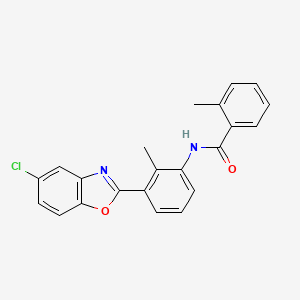 N-[3-(5-chloro-1,3-benzoxazol-2-yl)-2-methylphenyl]-2-methylbenzamide