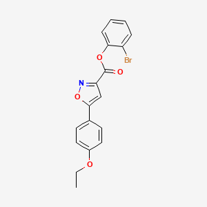 2-Bromophenyl 5-(4-ethoxyphenyl)-1,2-oxazole-3-carboxylate