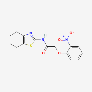 2-(2-nitrophenoxy)-N-(4,5,6,7-tetrahydro-1,3-benzothiazol-2-yl)acetamide