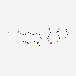 molecular formula C19H20N2O2 B11365730 5-ethoxy-1-methyl-N-(2-methylphenyl)-1H-indole-2-carboxamide 