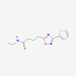 N-ethyl-4-[3-(thiophen-2-yl)-1,2,4-oxadiazol-5-yl]butanamide