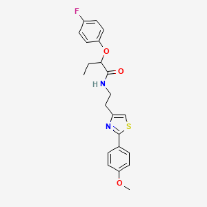 2-(4-fluorophenoxy)-N-{2-[2-(4-methoxyphenyl)-1,3-thiazol-4-yl]ethyl}butanamide