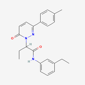 N-(3-ethylphenyl)-2-[3-(4-methylphenyl)-6-oxopyridazin-1(6H)-yl]butanamide