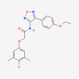 molecular formula C20H20ClN3O4 B11365938 2-(4-chloro-3,5-dimethylphenoxy)-N-[4-(4-ethoxyphenyl)-1,2,5-oxadiazol-3-yl]acetamide 