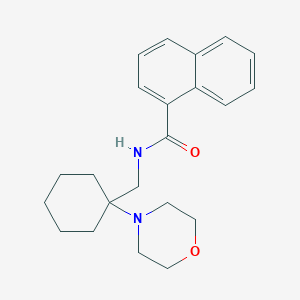 N-{[1-(morpholin-4-yl)cyclohexyl]methyl}naphthalene-1-carboxamide