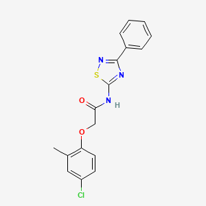 2-(4-chloro-2-methylphenoxy)-N-(3-phenyl-1,2,4-thiadiazol-5-yl)acetamide