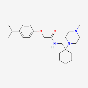 N-{[1-(4-methylpiperazin-1-yl)cyclohexyl]methyl}-2-[4-(propan-2-yl)phenoxy]acetamide