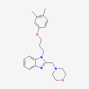 1-[3-(3,4-dimethylphenoxy)propyl]-2-(morpholin-4-ylmethyl)-1H-benzimidazole