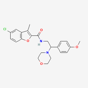 5-chloro-N-[2-(4-methoxyphenyl)-2-(morpholin-4-yl)ethyl]-3-methyl-1-benzofuran-2-carboxamide