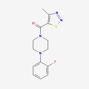 [4-(2-Fluorophenyl)piperazin-1-yl](4-methyl-1,2,3-thiadiazol-5-yl)methanone