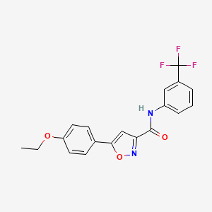 5-(4-ethoxyphenyl)-N-[3-(trifluoromethyl)phenyl]-1,2-oxazole-3-carboxamide