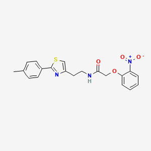 N-{2-[2-(4-methylphenyl)-1,3-thiazol-4-yl]ethyl}-2-(2-nitrophenoxy)acetamide