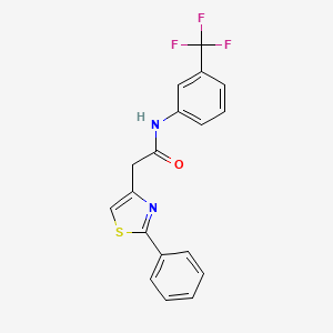 2-(2-phenyl-1,3-thiazol-4-yl)-N-[3-(trifluoromethyl)phenyl]acetamide