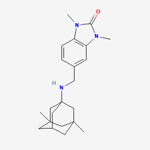 5-{[(3,5-Dimethyladamantan-1-yl)amino]methyl}-1,3-dimethyl-1,3-benzodiazol-2-one