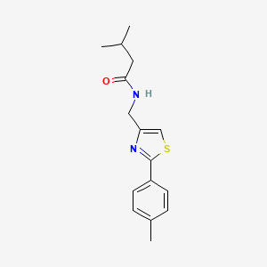 3-methyl-N-{[2-(4-methylphenyl)-1,3-thiazol-4-yl]methyl}butanamide