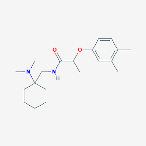 molecular formula C20H32N2O2 B11366178 N-{[1-(dimethylamino)cyclohexyl]methyl}-2-(3,4-dimethylphenoxy)propanamide 