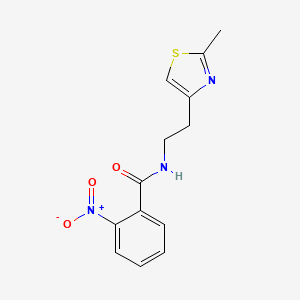 N-[2-(2-methyl-1,3-thiazol-4-yl)ethyl]-2-nitrobenzamide