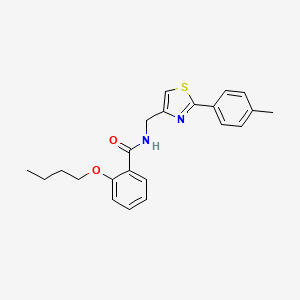 2-butoxy-N-{[2-(4-methylphenyl)-1,3-thiazol-4-yl]methyl}benzamide