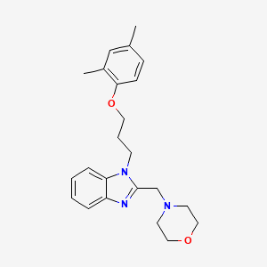 1-[3-(2,4-dimethylphenoxy)propyl]-2-(morpholin-4-ylmethyl)-1H-benzimidazole