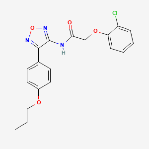 2-(2-chlorophenoxy)-N-[4-(4-propoxyphenyl)-1,2,5-oxadiazol-3-yl]acetamide