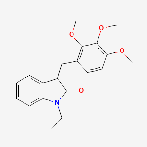 1-ethyl-3-(2,3,4-trimethoxybenzyl)-1,3-dihydro-2H-indol-2-one