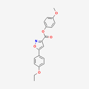 4-Methoxyphenyl 5-(4-ethoxyphenyl)-1,2-oxazole-3-carboxylate