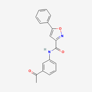 N-(3-acetylphenyl)-5-phenyl-1,2-oxazole-3-carboxamide