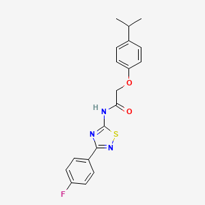 N-[3-(4-fluorophenyl)-1,2,4-thiadiazol-5-yl]-2-[4-(propan-2-yl)phenoxy]acetamide