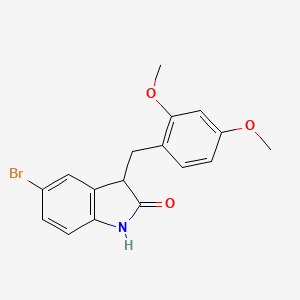 5-bromo-3-(2,4-dimethoxybenzyl)-1,3-dihydro-2H-indol-2-one