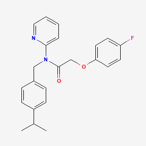 2-(4-fluorophenoxy)-N-[4-(propan-2-yl)benzyl]-N-(pyridin-2-yl)acetamide